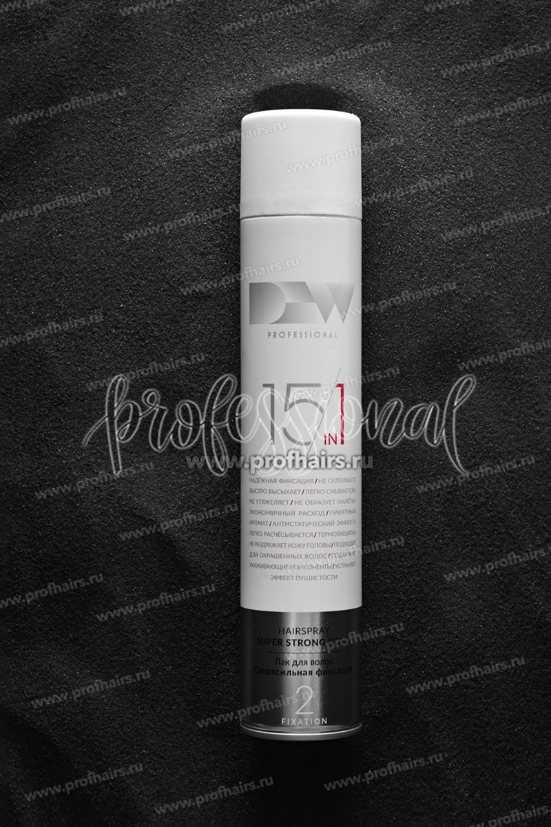 Dew Professional Лак 15 в 1 для волос сверхсильной фиксации  500 мл.