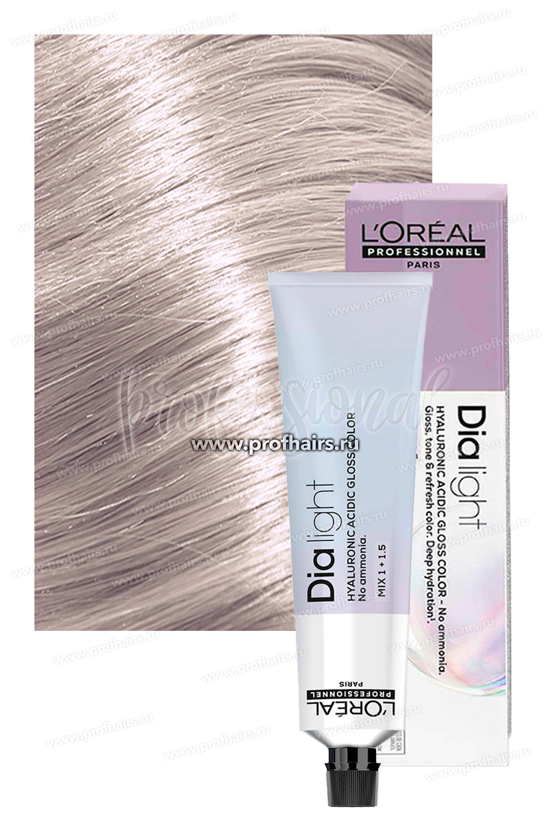 L'Oreal Dia Light Краска для волос 10.02 Очень-очень светлый блондин натурально-перламутровый 60 мл.