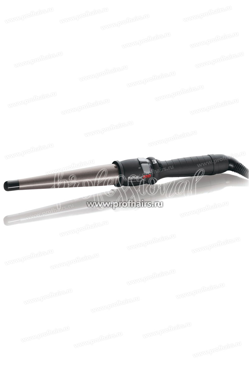 Плойка-конус для волос BaByliss Pro Titanium Tourmaline, с терморегулятором, 25-13мм, 65Вт