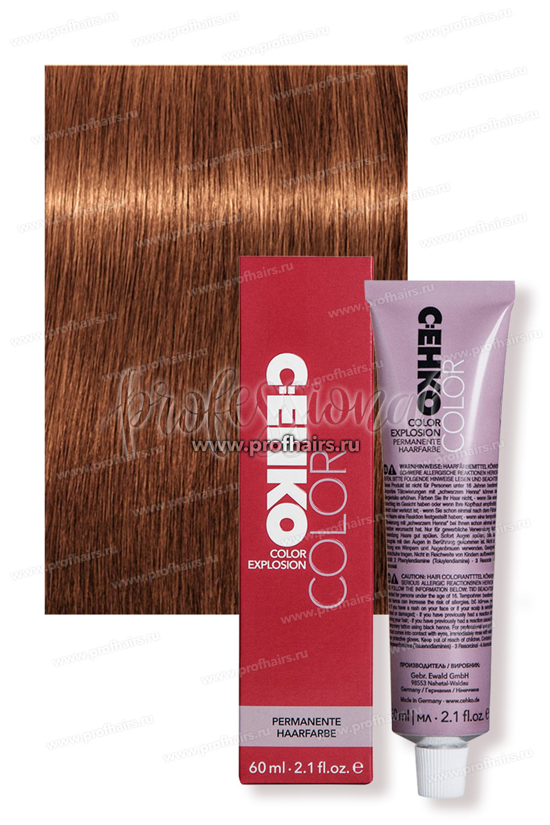 C:Ehko Color Explosion 7/34 Средний золотисто-медный блондин Крем-краска для волос 60 мл.