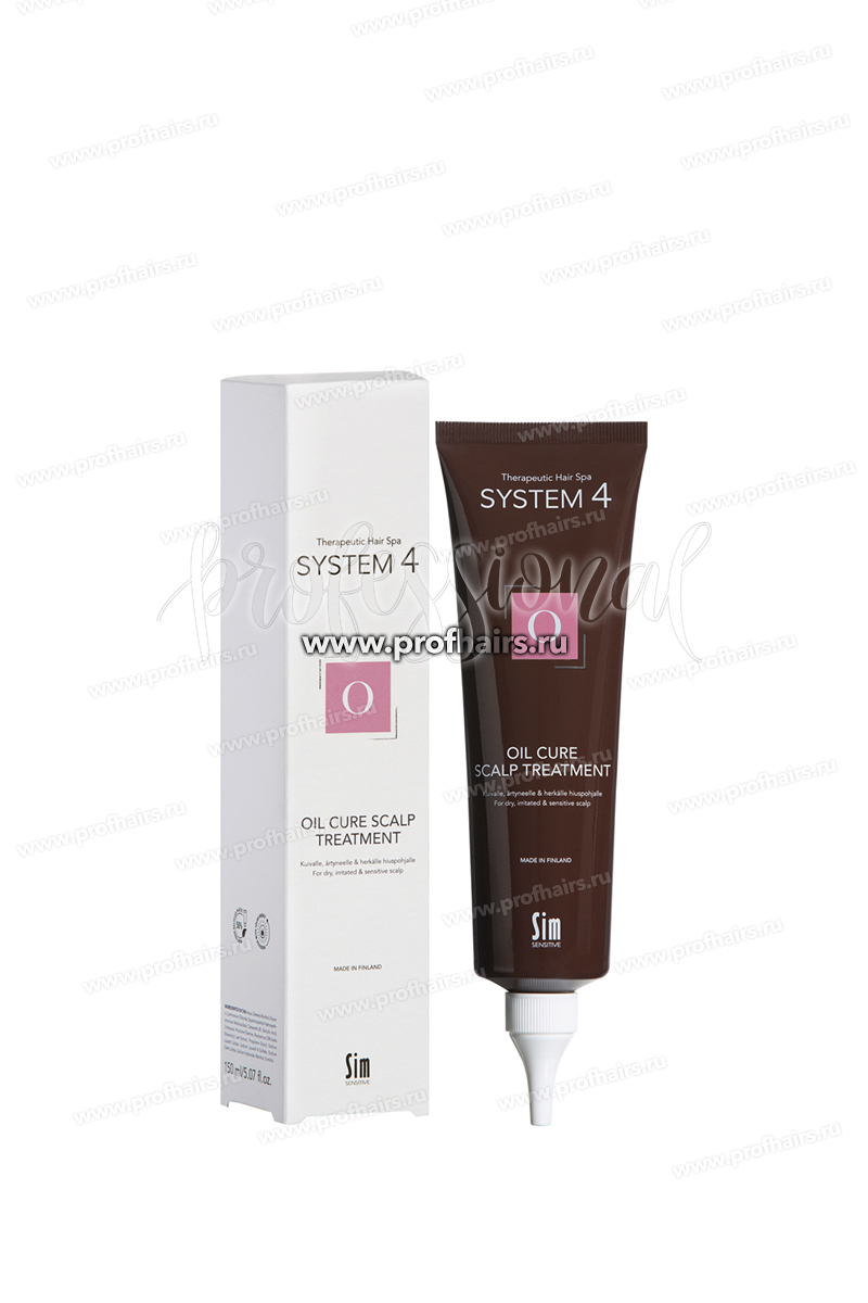 System 4 Терапевтическая маска-пилинг O для глубокого очищения кожи головы и нормализации микрофлоры 150 мл.