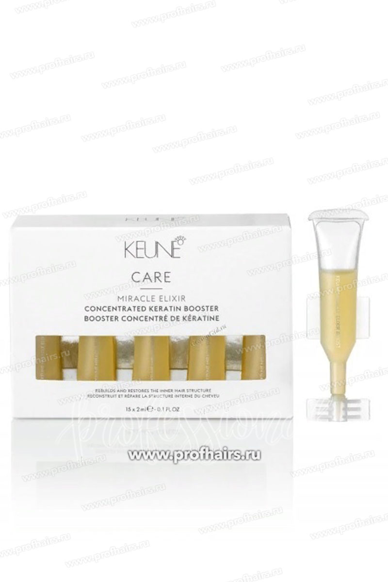 Keune Care Miracle Elixir Concentrated Keratin Booster Элексир Концентрированный кератиновый бустер для волос 15x2 мл.