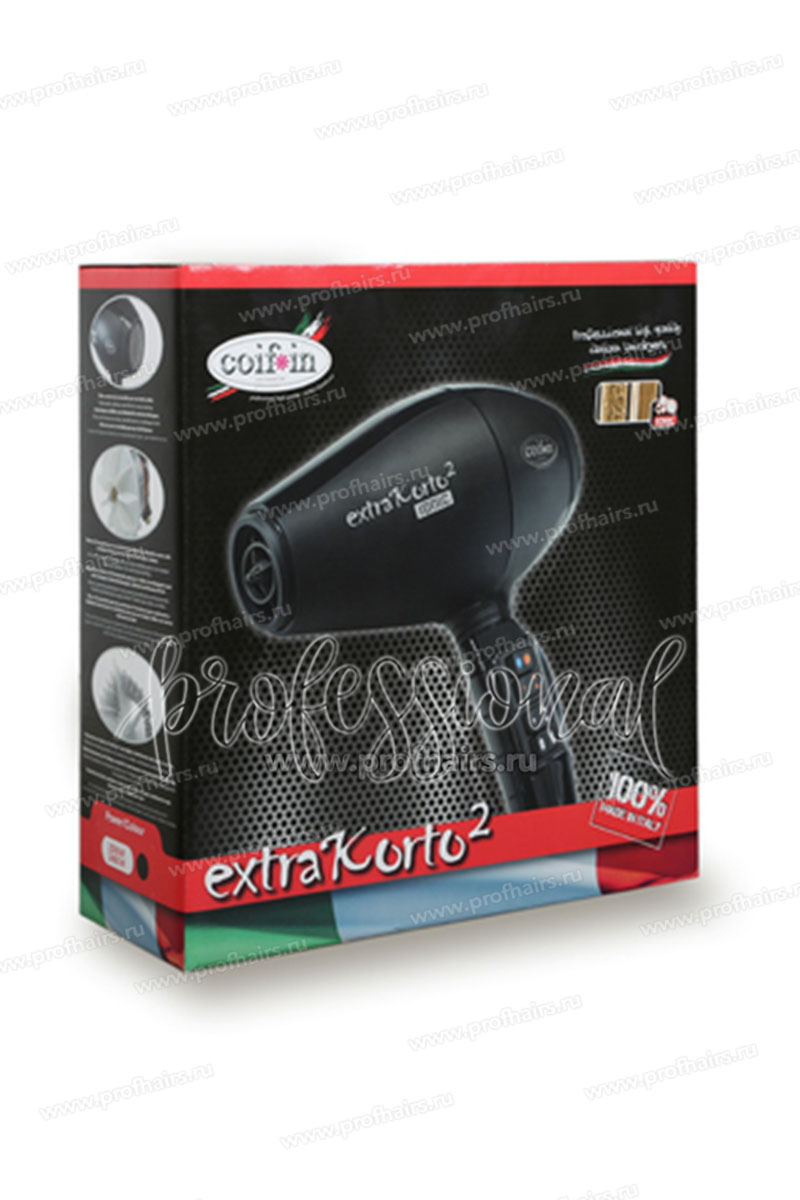 Coif*in Фен профессиональный Extra Corto2 2200W черный
