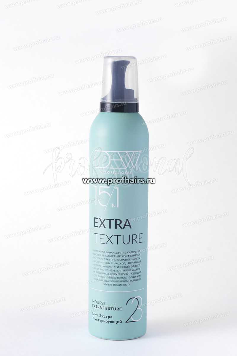 Dew Professional Extra Texture Мусс 15 в 1 для волос сверхсильной-эктрасильной фиксации 350 мл.