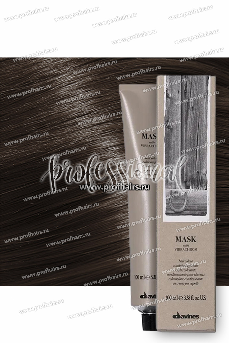 Davines Mask with Vibrachrom Перманентная крем-краска для волос 55,0 Светло-коричневый интенсивный 100 мл.