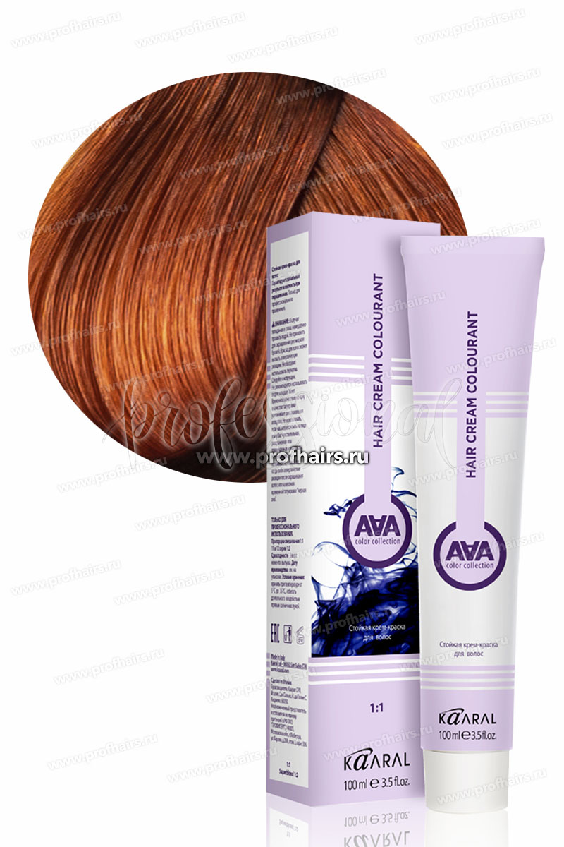 Kaaral AAA Стойкая краска для волос 8.43 Светлый медно-золотистый блондин 100 мл.