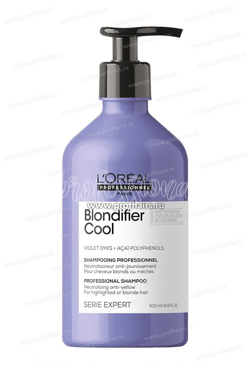 L'Oreal Blondifier Cool Shampoo Шампунь для холодных оттенков блонд 500 мл.