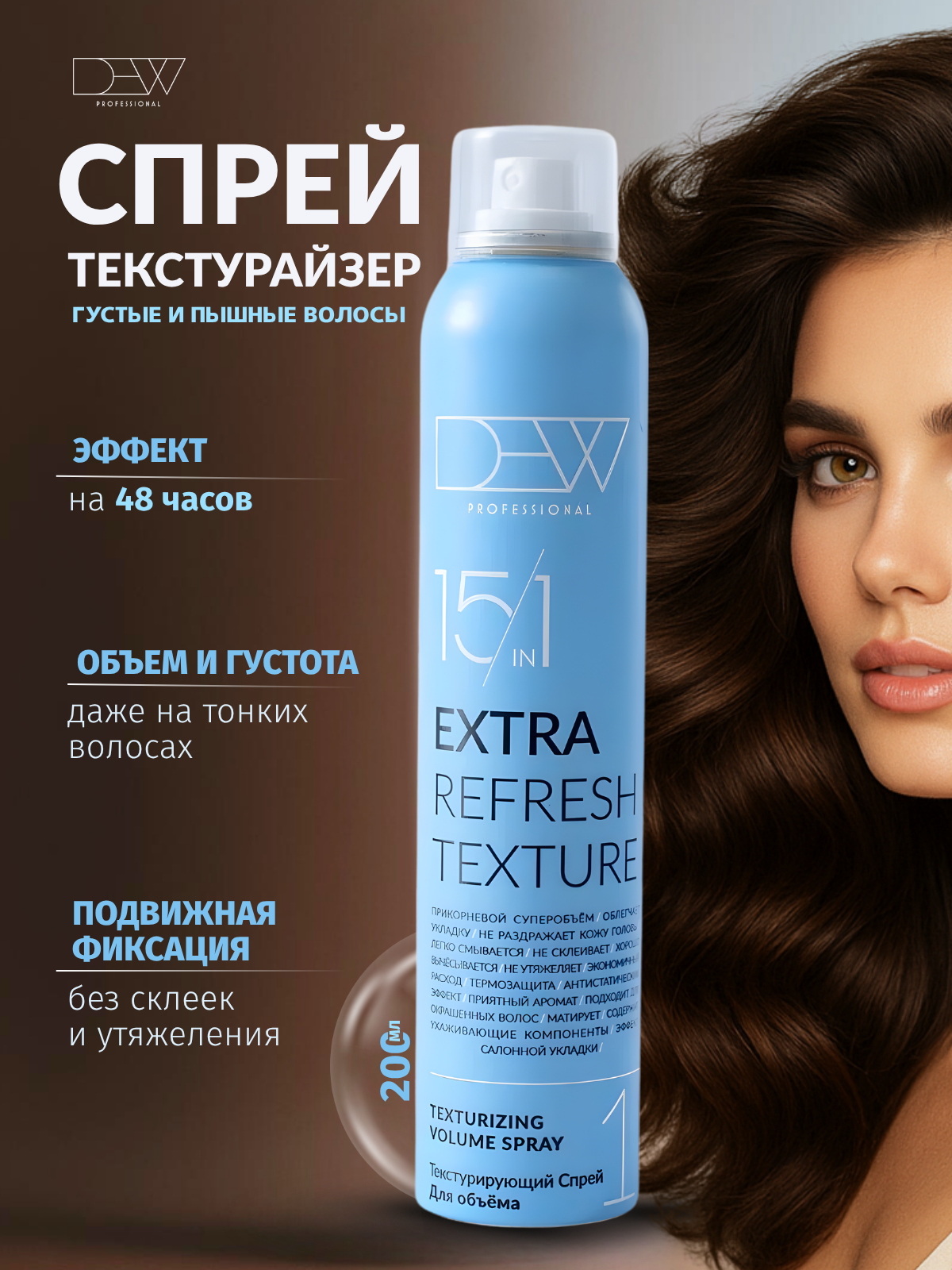 Dew Professional Набор: Текстурирующий спрей+Спрей-глина