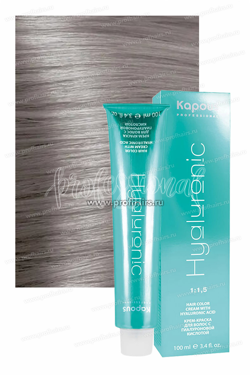 Kapous Hyaluronic Acid  10.12 Платиновый блондин пепельный перламутровый 100 мл.