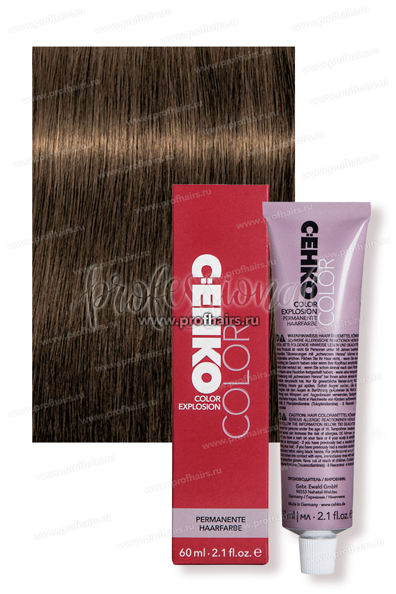 C:EHKO Color Explosion 5/37 Светлый шатен золотисто-коричневый Крем-краска для волос 60 мл.