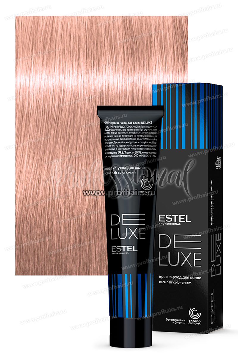 Estel DeLuxe 10/65 Блондин фиолетово-красный  Краска-уход 60 мл.