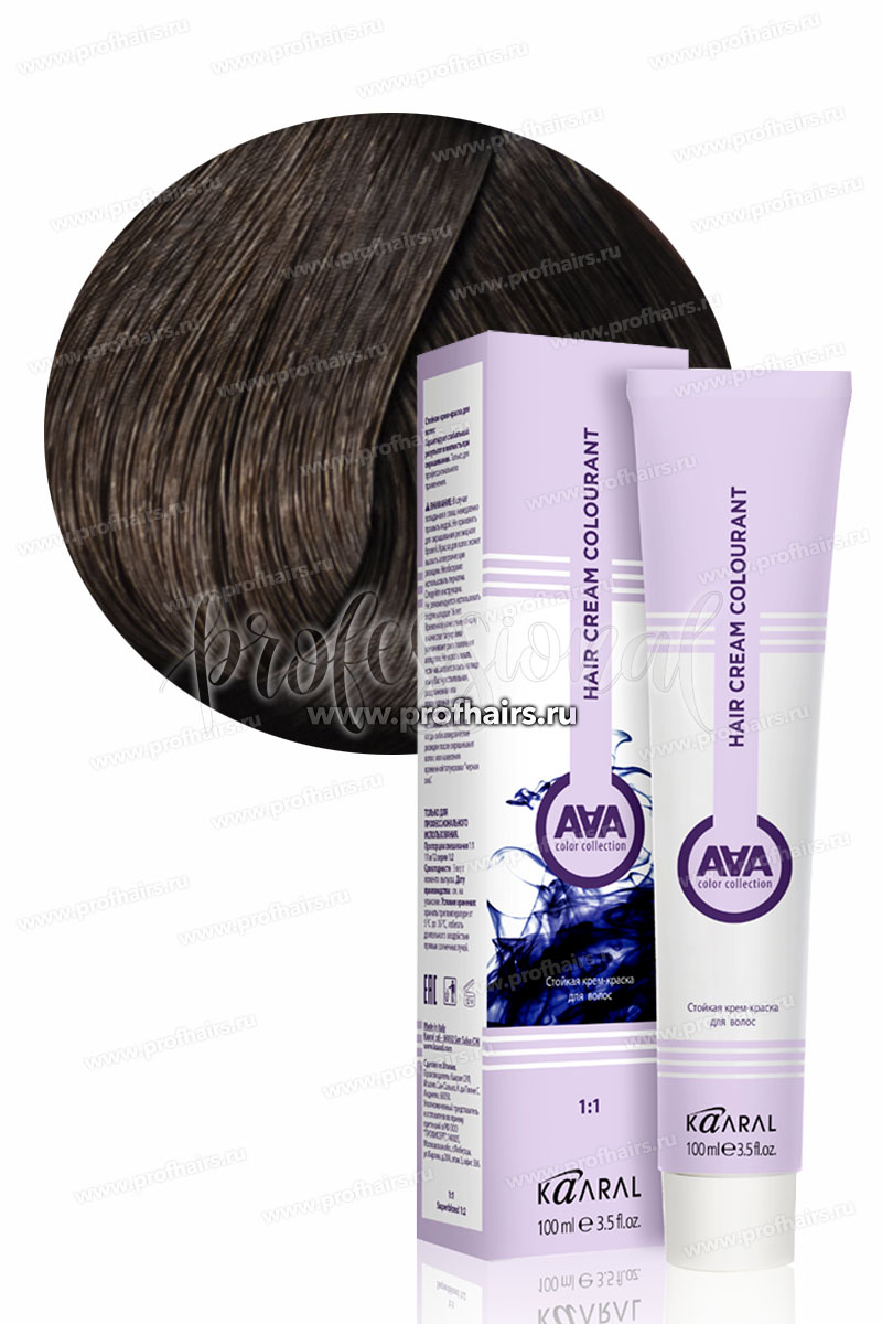 Kaaral AAA Стойкая краска для волос 5.3 Светлый золотистый каштан 100 мл.