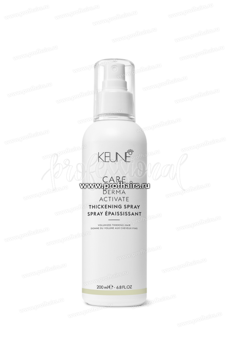 Keune Care Derma Activate Thickening Spray Несмываемый укрепляющий спрей против выпадения волос 200 мл.