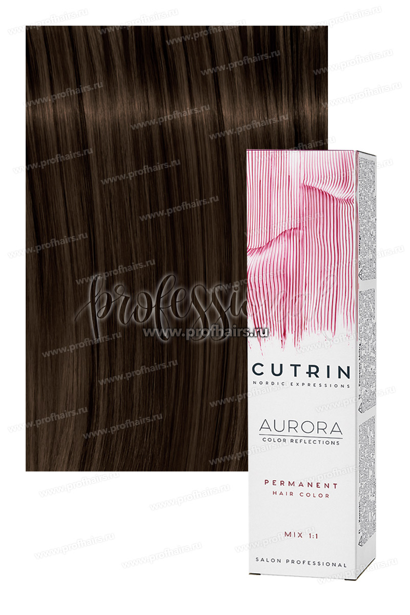 Cutrin Aurora 5.7 Светлый кофейно-коричневый Крем-краска для волос 60 мл.