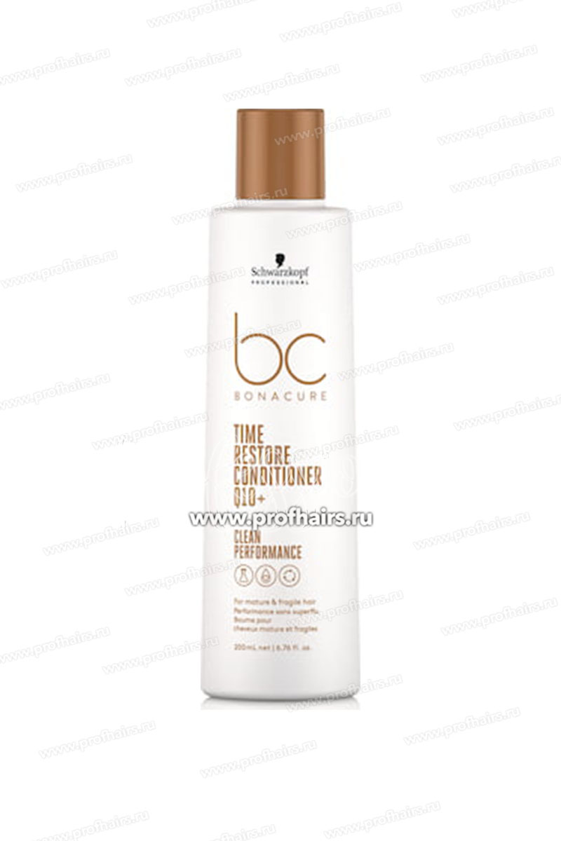 Schwarzkopf Bonacure Clean Performance Q10 Time Restore Conditioner Кондиционер для зрелых и длинных 250 мл.