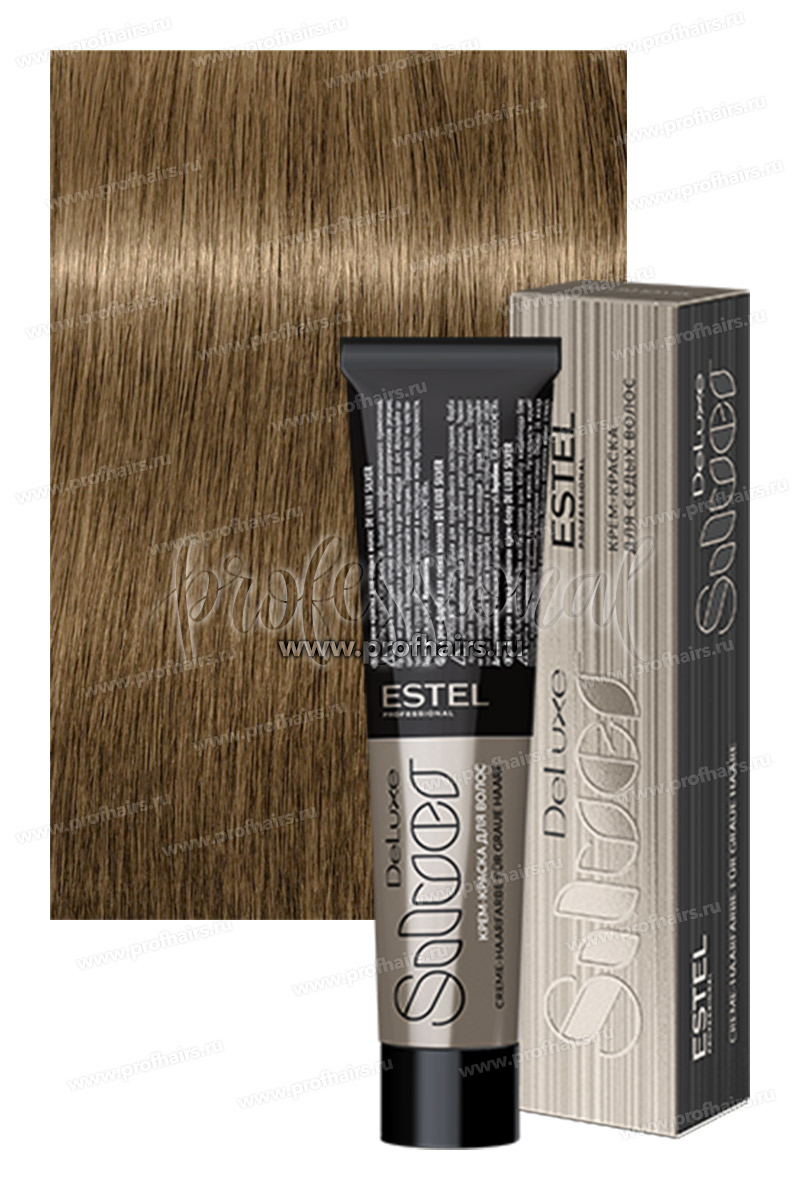 Estel De Luxe Silver 8/0 Светло-русый  Крем-краска для седых волос 60 мл.