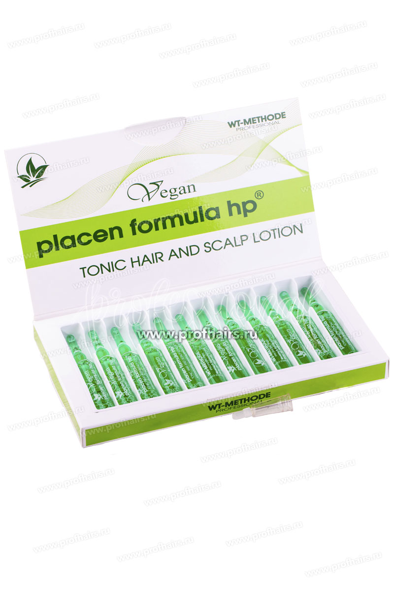 WT-Methode Placen Formula HP Vegan  Средство для стимуляции роста волос, ухода за кожей головы и волосами 12*10 мл.