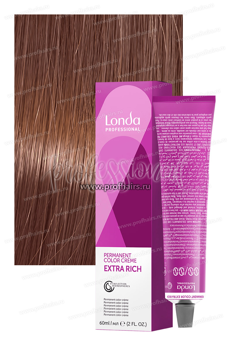 LondaColor micro reds 6/5 темный блонд красный Стойкая крем-краска 60 мл.