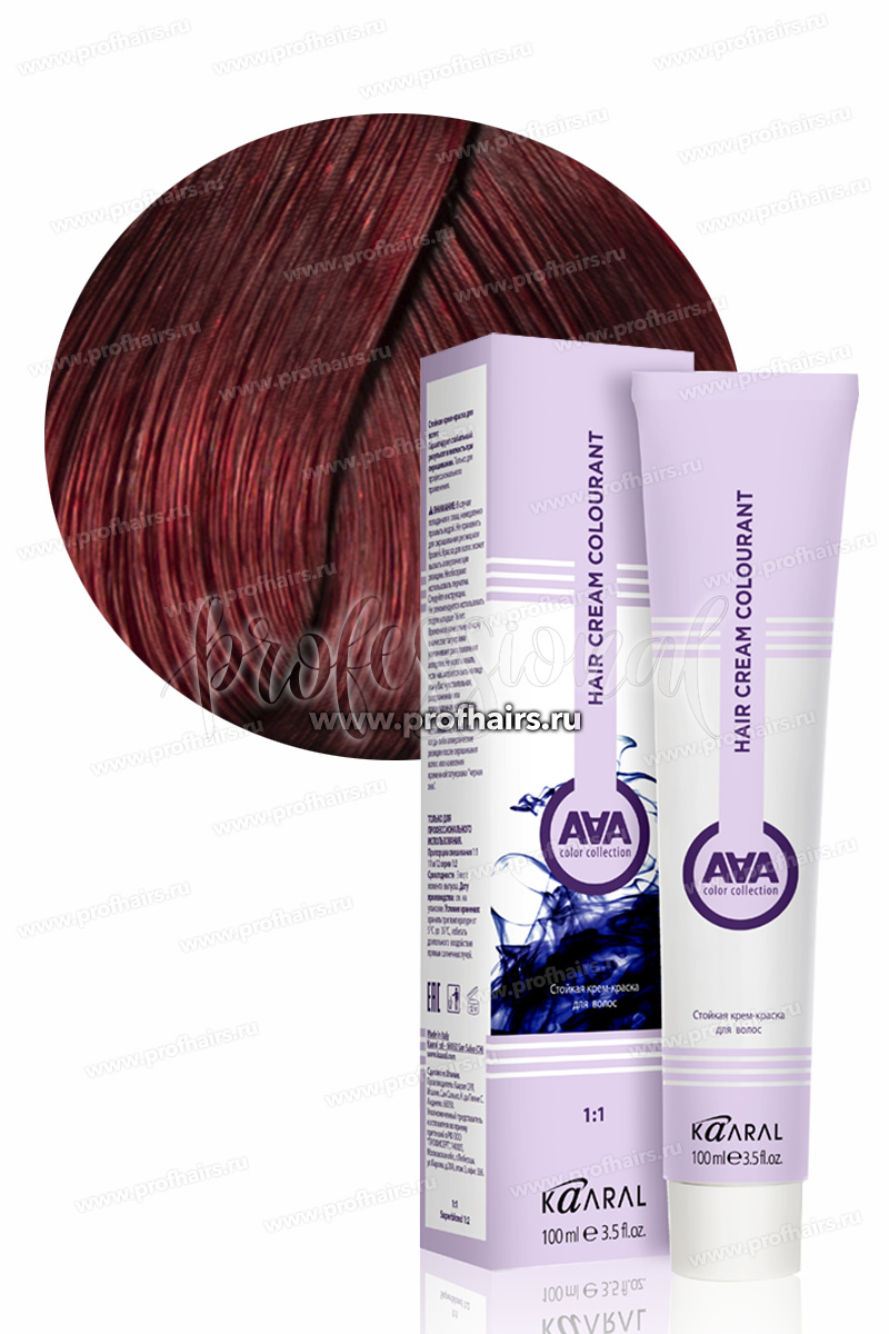 Kaaral AAA Стойкая краска для волос 7.6 Красный блондин 100 мл.