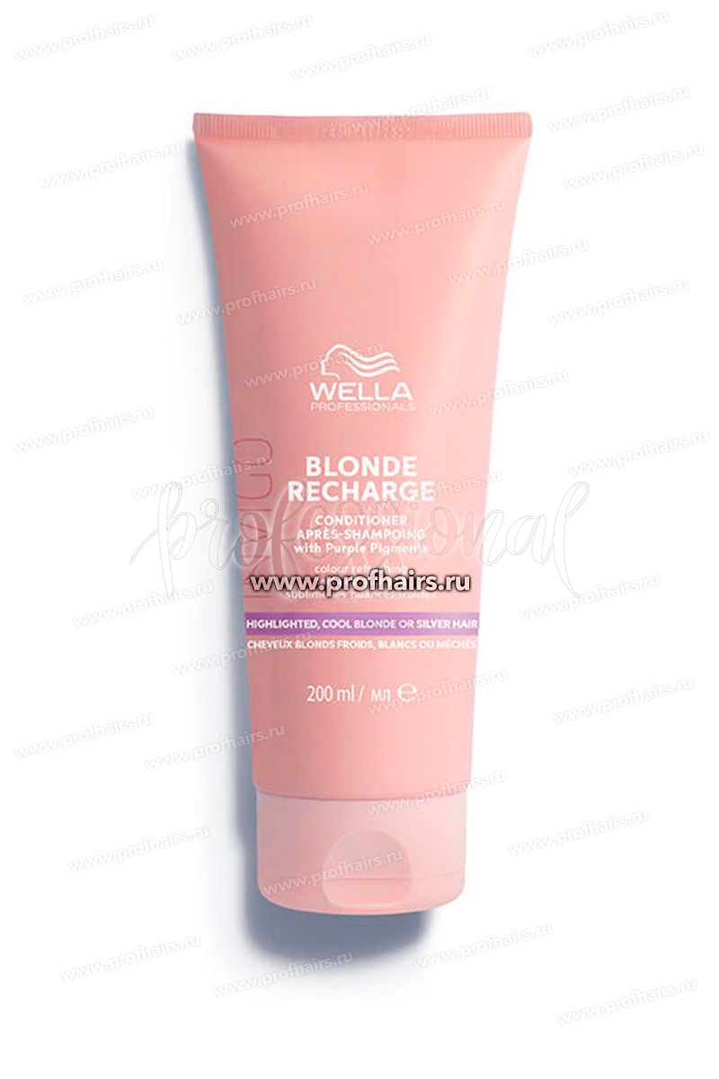 Wella Invigo Blonde Recharge Оттеночный бальзам-уход для холодных светлых оттенков 200 мл.