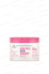 Schwarzkopf Professional Bonacure Clean Performance Color Freeze Silver pH 4.5 Mask Маска для седых и осветвленных волос 200 мл.