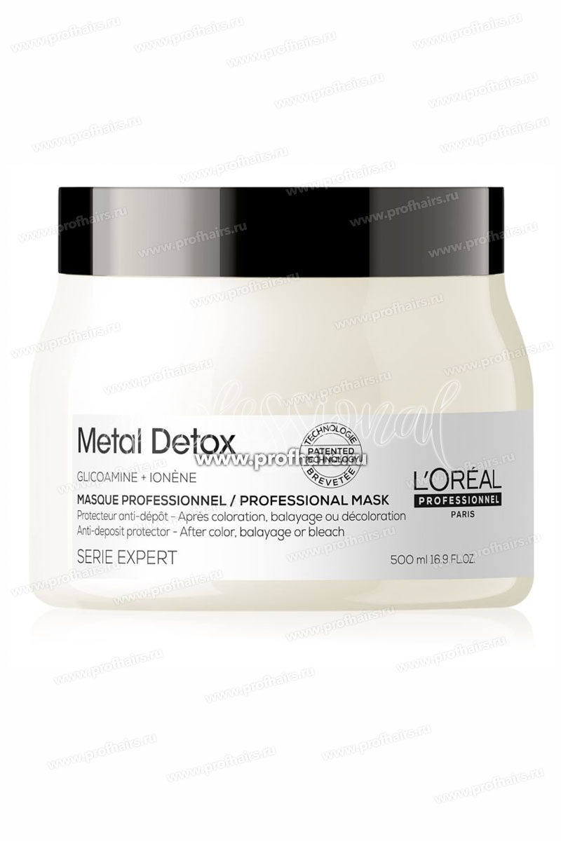 L'Oreal Metal Detox Маска для восстановления окрашенных волос 500 мл.