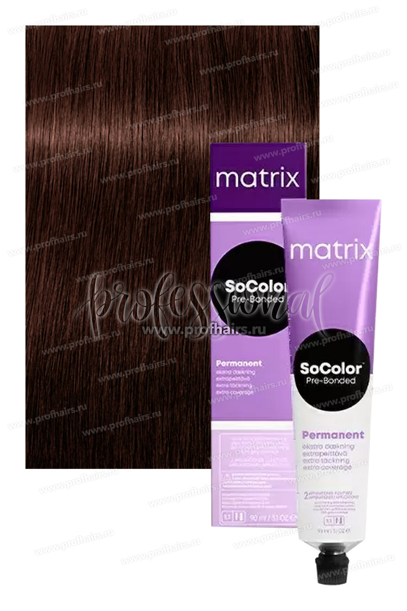 Matrix SoColor Pre-Bonded 505M Светлый шатен мокка 90 мл.