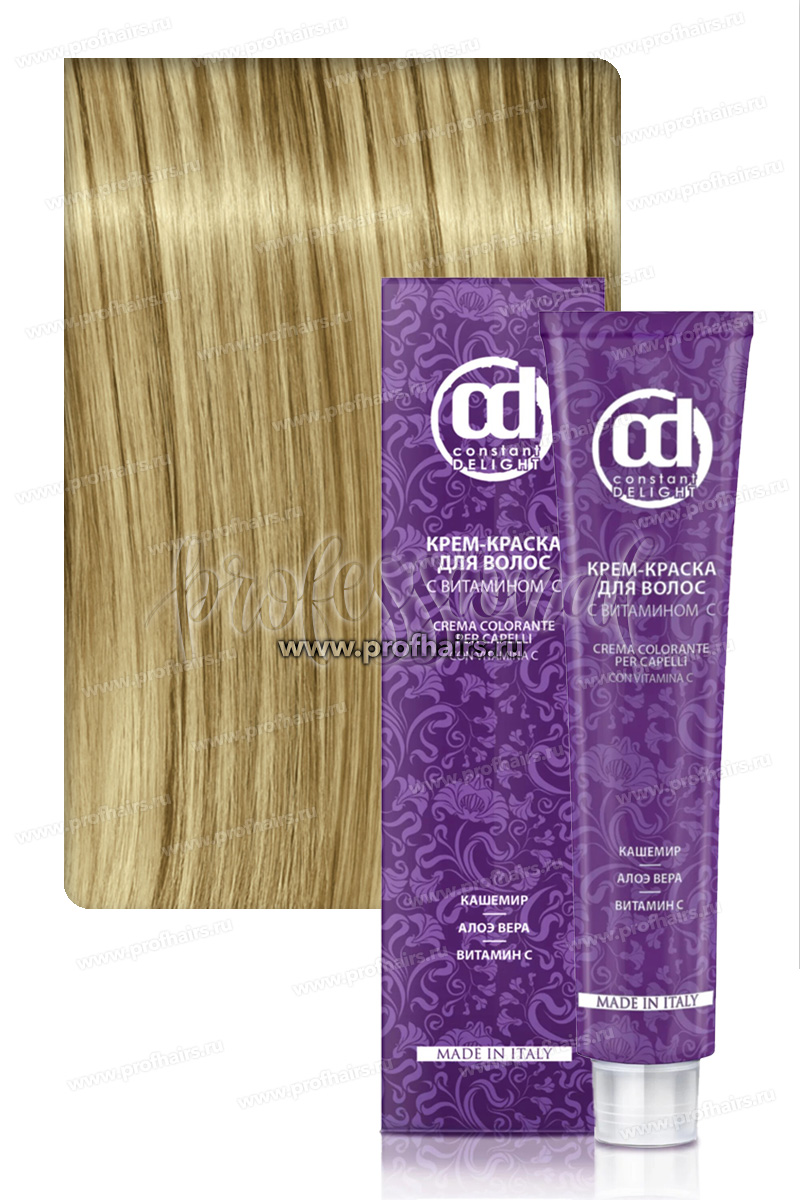 Constant Delight Крем-краска для волос с витамином С 10/42 Светлый блондин бежево-пепельный 100 мл.