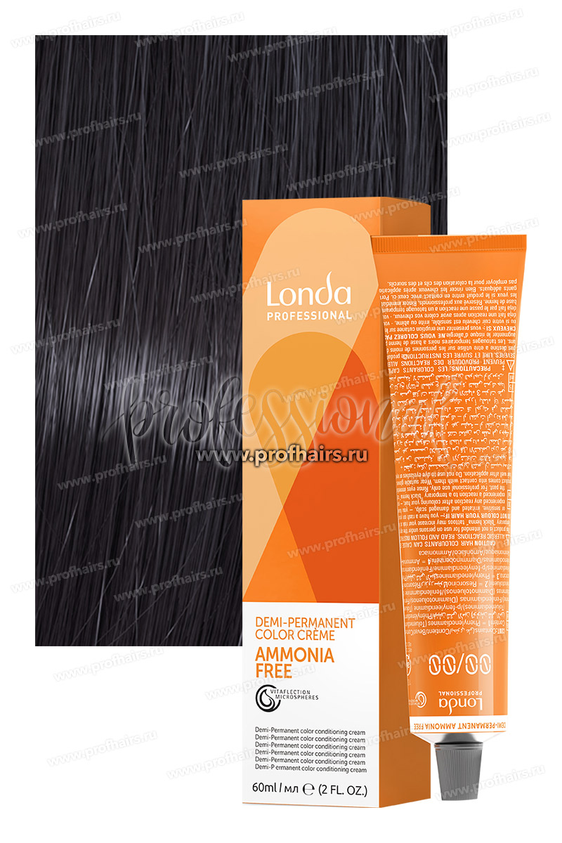 Londa Ammonia-Free 2/8 Сине-черный Интенсивное тонирование 60 мл.