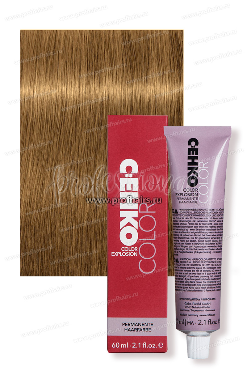 C:Ehko Color Explosion 8/73 Светлый блондин бежево-золотистый Крем-краска для волос 60 мл.