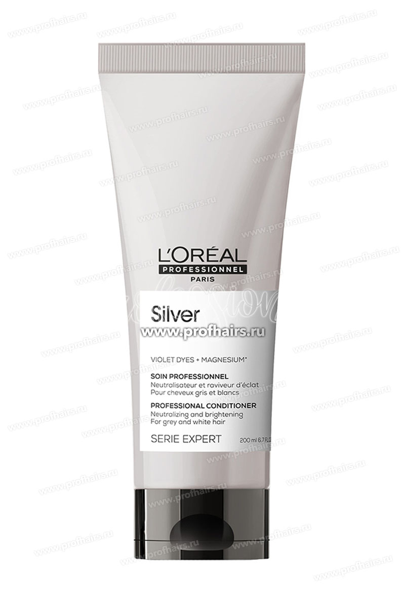 L'Oreal Silver Смываемый уход для блеска седых и обесцвеченных волос 200 мл.