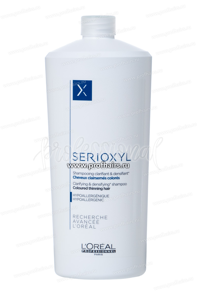 L'Oreal Serioxyl Уплотняющий шампунь для окрашенных волос 1000 мл.