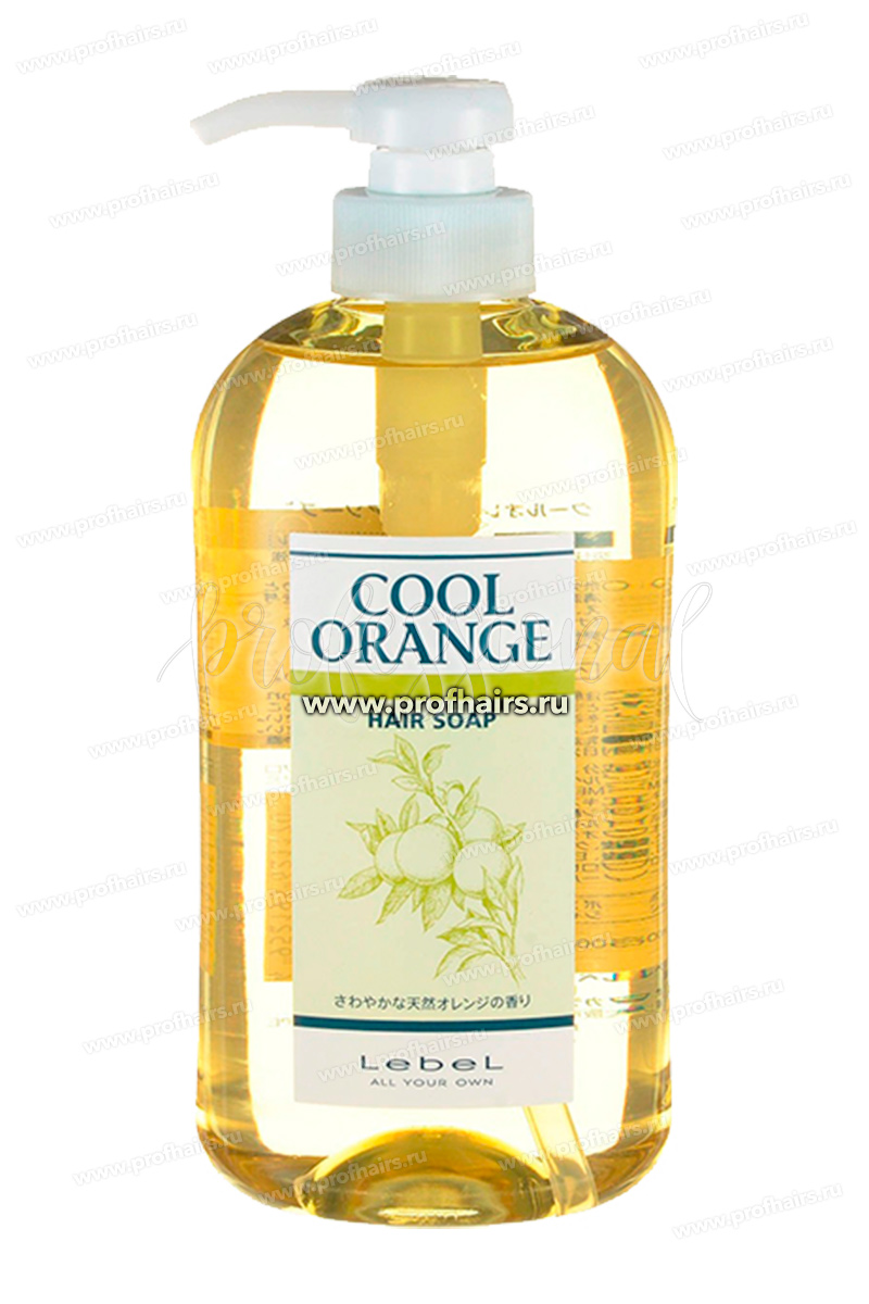 Lebel Cool Orange Hair Soap Шампунь для волос и жирной кожи головы 600 мл.