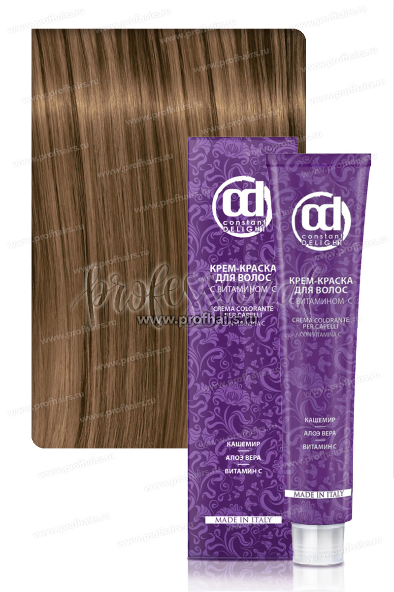 Constant Delight Крем-краска для волос с витамином С 8/60 Светло-русый шоколадно-натуральный 100 мл.