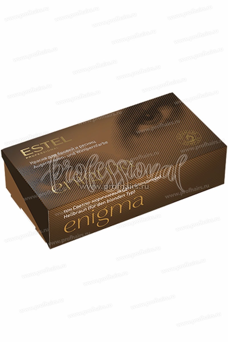 Estel Enigma Краска для бровей и ресниц Тон светло-коричневый для блондинок (набор)