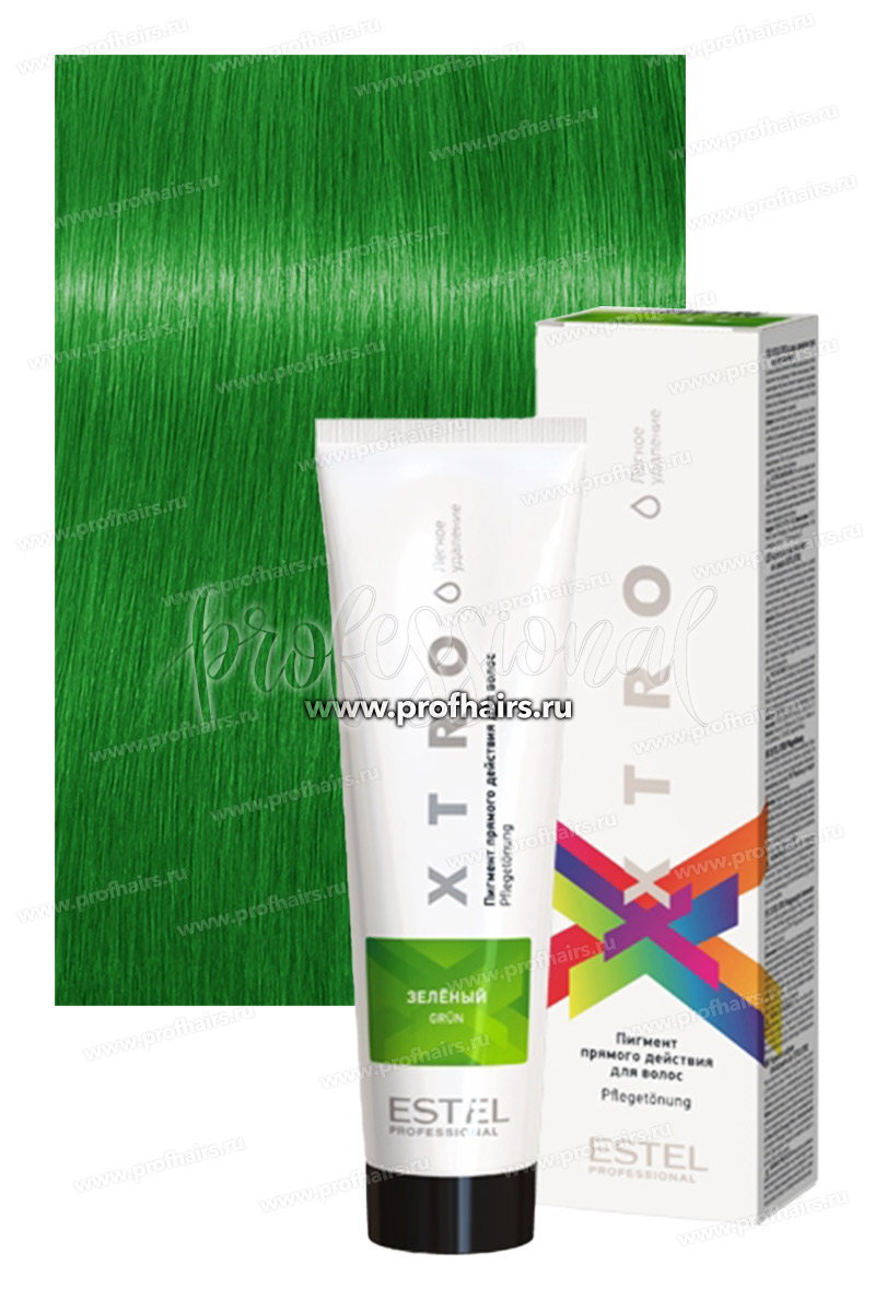 Estel XTRO Пигмент прямого действия для волос Зеленый 100 мл.