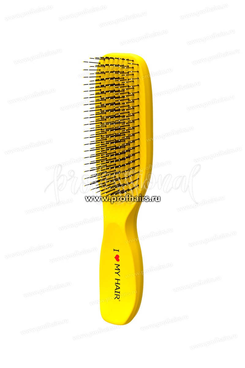 Ginko Spider Classic Soft 1503S Щетка для расчесывания волос Желтая матовая размер S