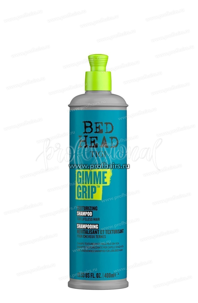 TIGI Bed Head GIMME GRIP Текстурирующий шампунь для волос 400 мл.