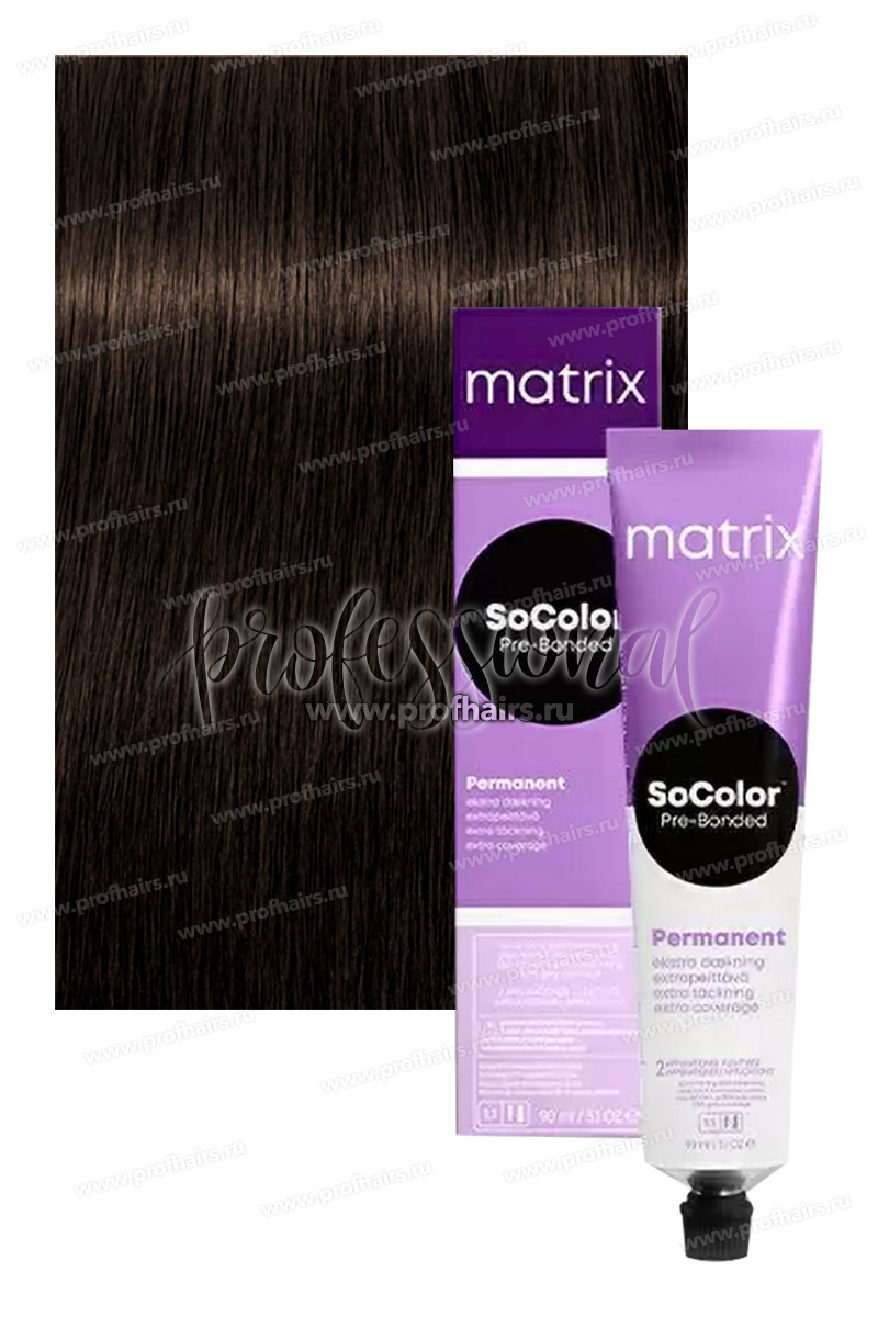 Matrix SoColor Pre-Bonded 504N Шатен 90 мл.