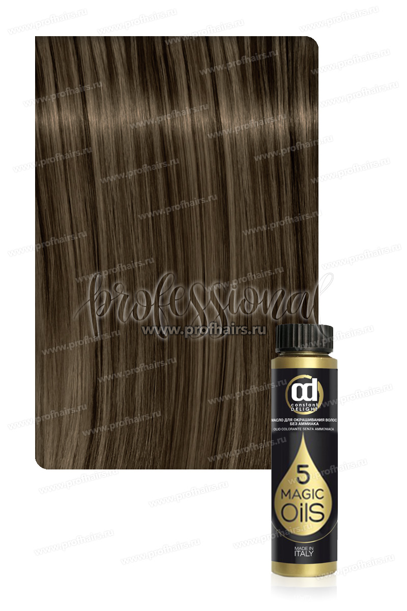 Constant Delight 5 Magic Oil Масло для окрашивания волос без аммиака 6/0 светло-каштановый 50 мл.