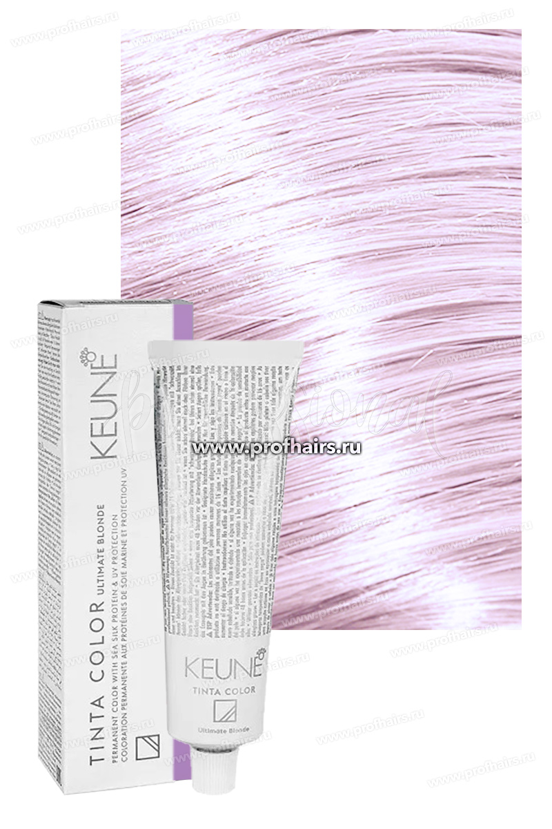 Keune Tinta color Ultimate Blonde Профессиональная осветляющая краска для волос 1577 Супер насыщенный фиолетовый блондин 60 мл.