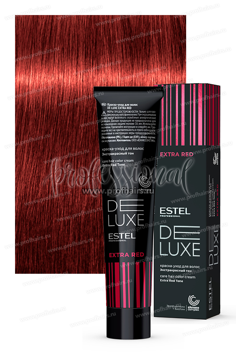 Estel DeLuxe ExtraRed 77/44 Русый медный интенсивный 60 мл.