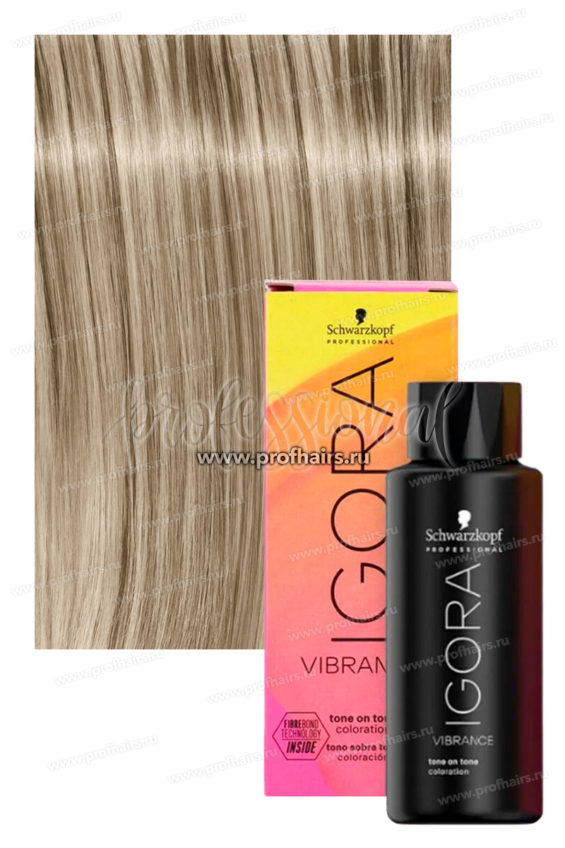 Schwarzkopf Igora Vibrance 10-1 Очень светлый блондин сандрэ Безаммиачный краситель тон-в-тон 60 мл.