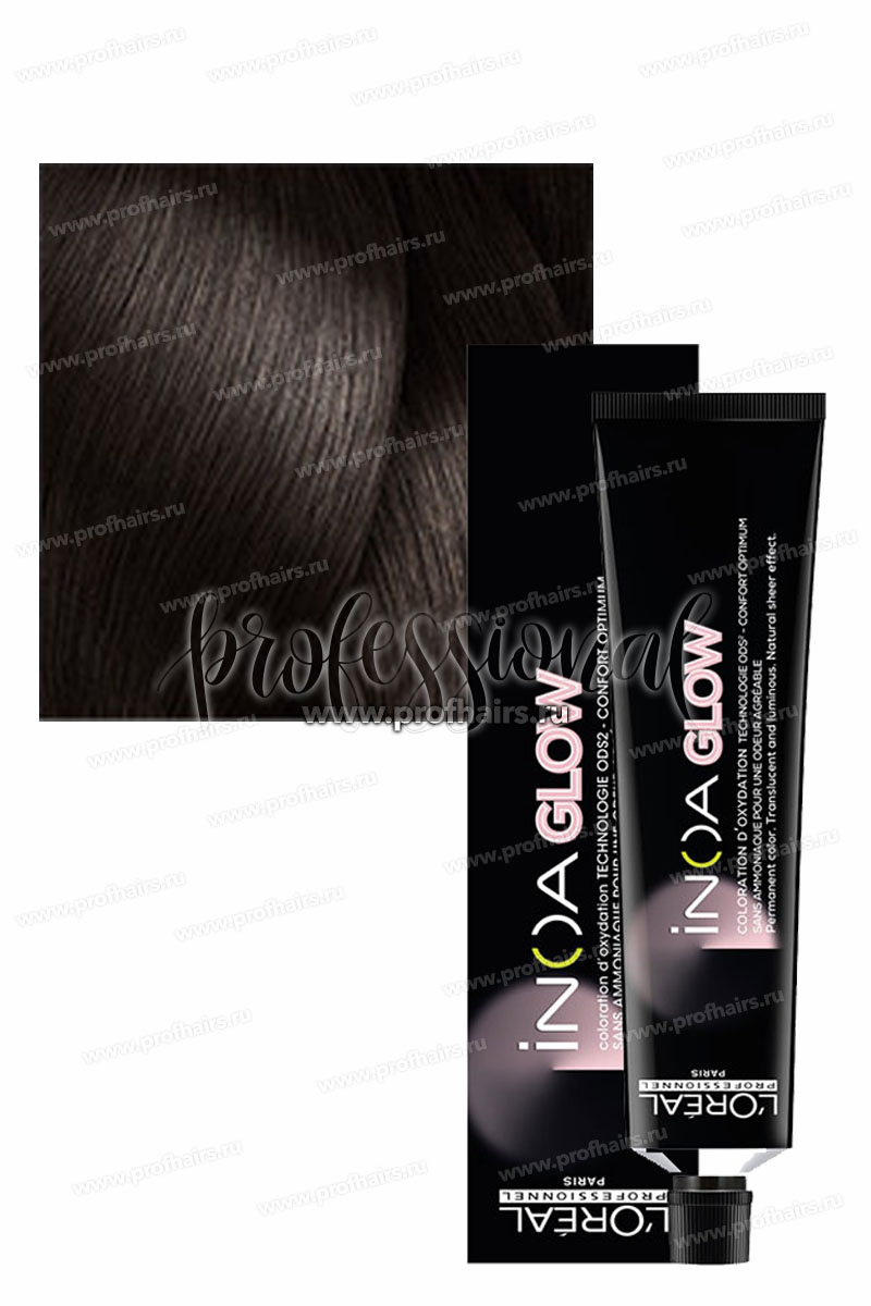 L'Oreal Inoa Glow Dark Shade of Grey D.1 Пепельный 60 мл.