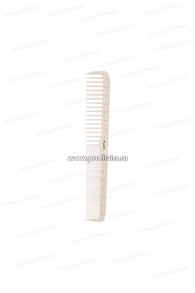 Kapous Polycarbonate Расческа парикмахерская для стрижки с разметкой 179*28 мм