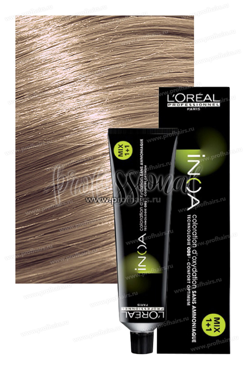 L'Oreal Inoa Blond Resist 9.12 очень светлый блондин пепельно-перламутровый 60 мл.