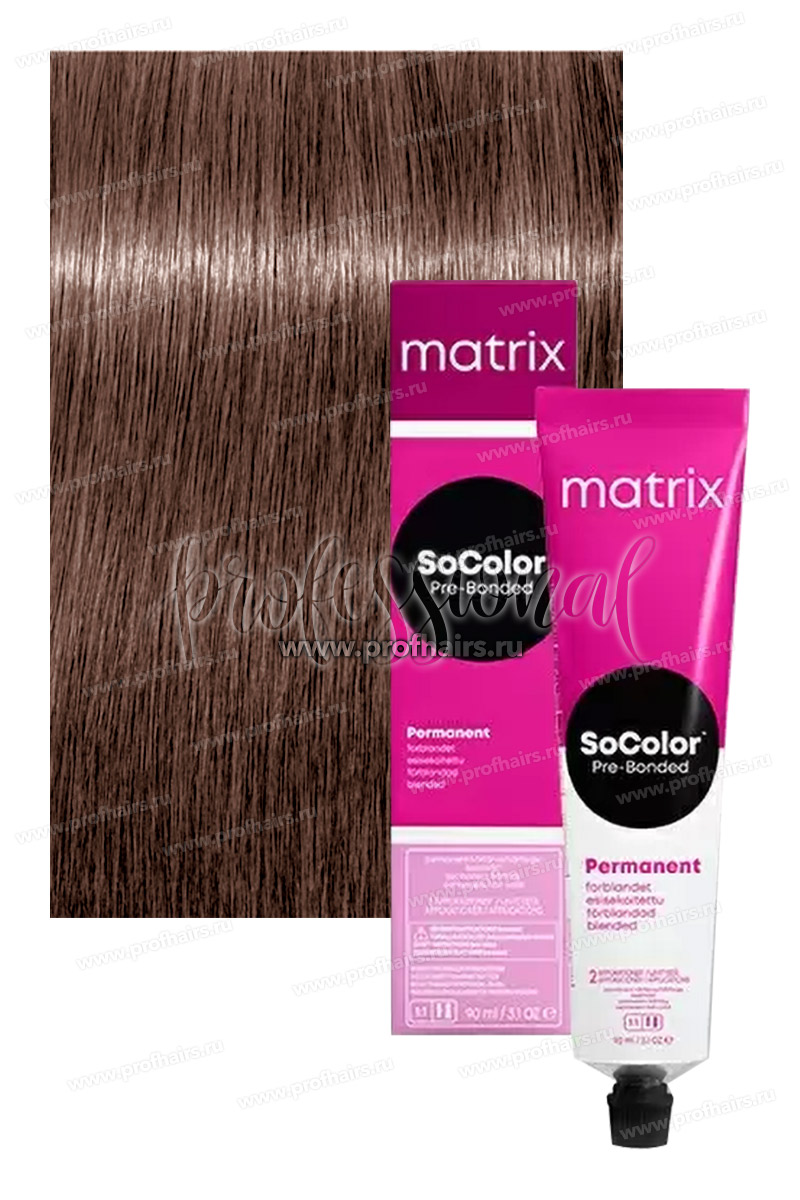 Matrix SoColor Pre-Bonded 8MA Светлый блондин мокка пепельный 90 мл.