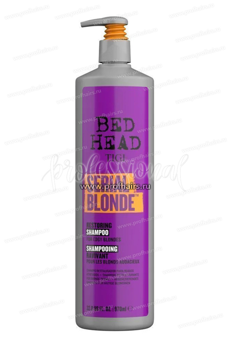 TIGI Bed Head Serial Blonde Восстанавливающий шампунь для блондинок 970 мл.