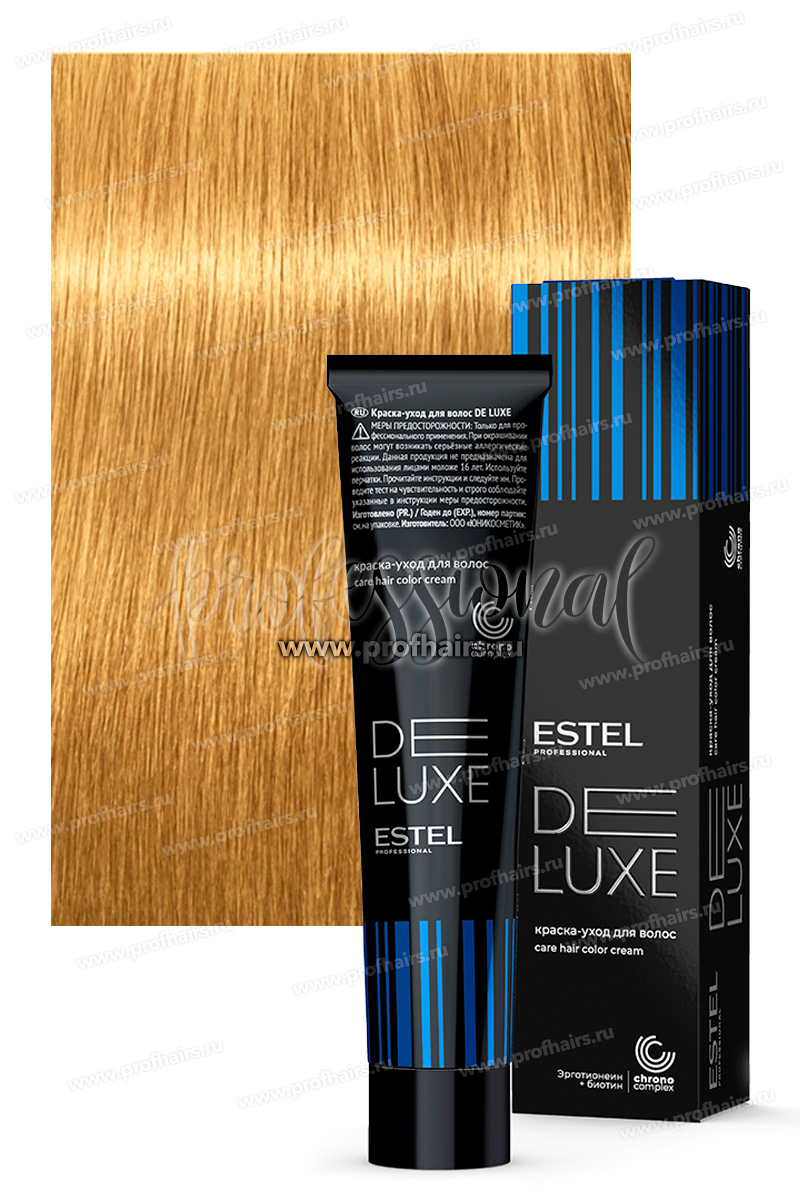 Estel DeLuxe 10/33 Блондин золотистый интенсивный  Краска-уход 60 мл.