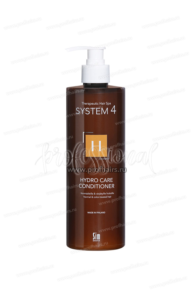 System 4 Hydra Care Терапевтический увлажняющий кондиционер H для окрашенных и сухих волос 500 мл.